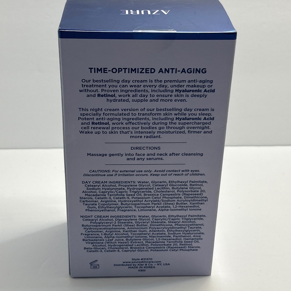 🍀 Azure 🍀 Hyaluronic Retinol Anti-Aging Day Cream + Night Cream 🍀 2026 - Picture 2 of 3
